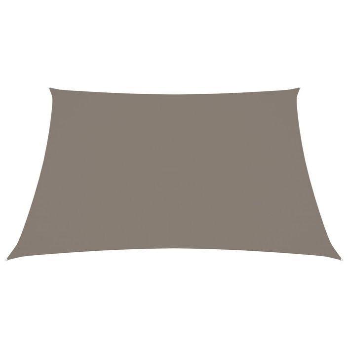 Voile de parasol Tissu Oxford carré 2,5x2,5 m Taupe - Photo n°3