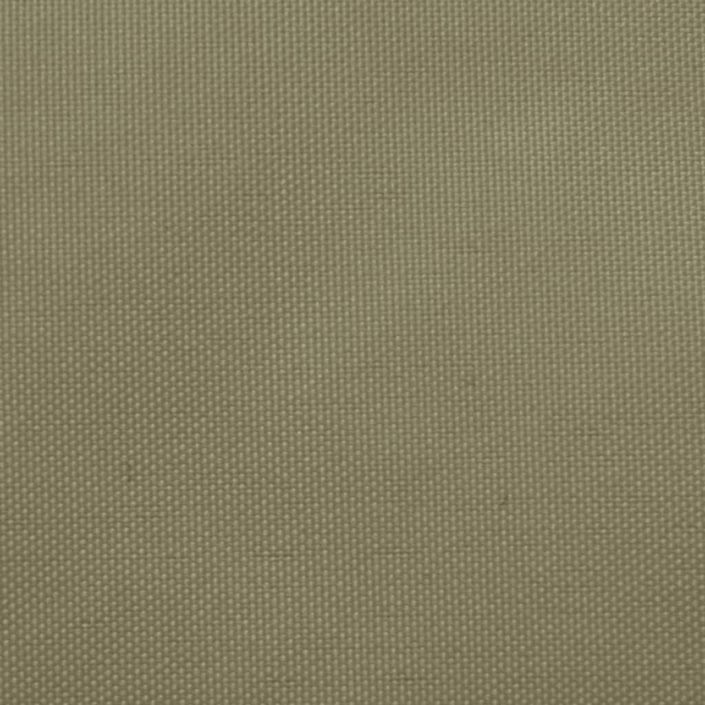 Voile de parasol Tissu Oxford carré 3x3 m Beige - Photo n°2