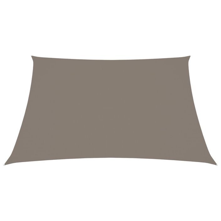 Voile de parasol Tissu Oxford carré 3x3 m Taupe - Photo n°3