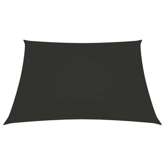 Voile de parasol Tissu Oxford carré 4,5x4,5 m Anthracite - Photo n°3