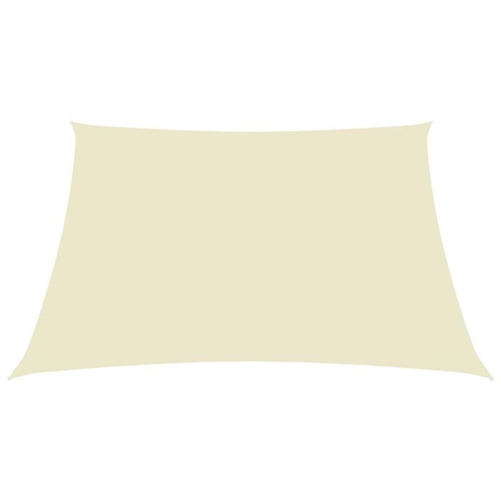 Voile de parasol Tissu Oxford rectangulaire 2,5x3,5 m Crème - Photo n°3