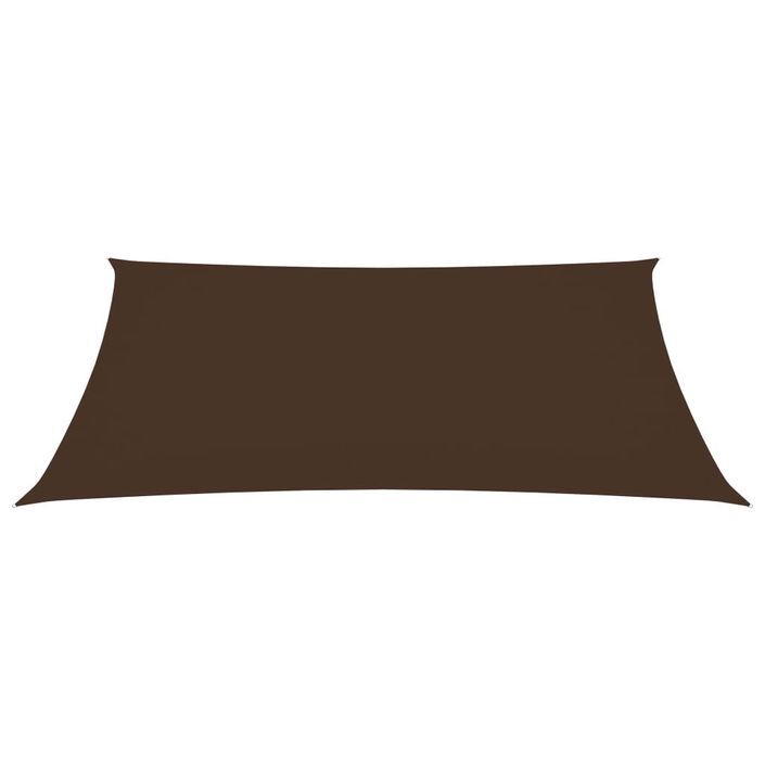 Voile de parasol Tissu Oxford rectangulaire 2,5x3,5 m Marron - Photo n°3