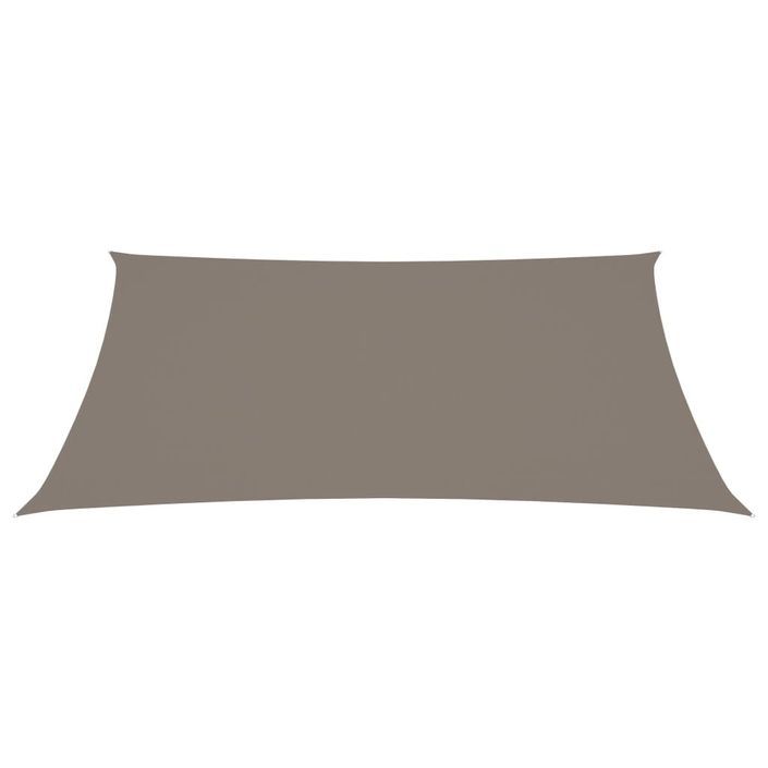 Voile de parasol Tissu Oxford rectangulaire 2,5x3,5 m Taupe - Photo n°2