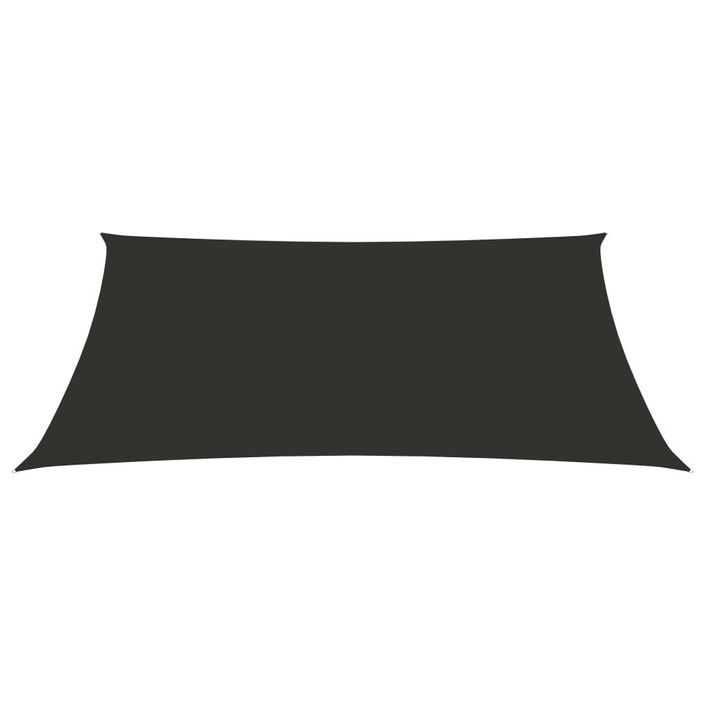 Voile de parasol Tissu Oxford rectangulaire 2,5x3,5m Anthracite - Photo n°3