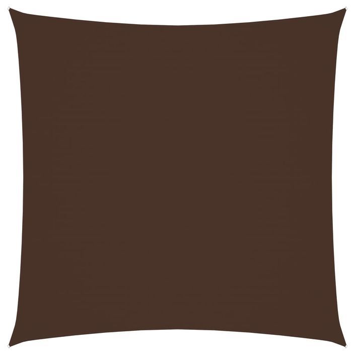 Voile de parasol Tissu Oxford rectangulaire 2,5x3 m Marron - Photo n°1