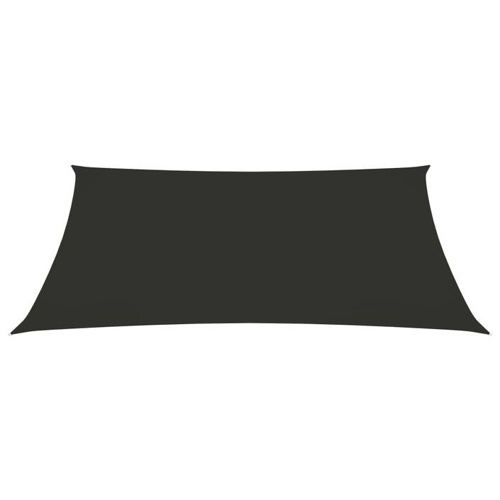 Voile de parasol Tissu Oxford rectangulaire 2,5x4,5m Anthracite - Photo n°3