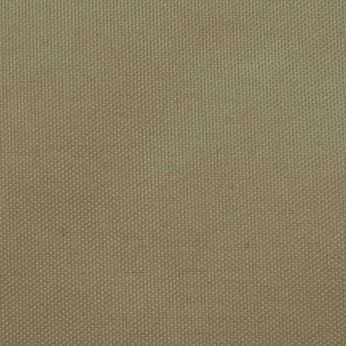 Voile de parasol Tissu Oxford rectangulaire 2,5x4 m Beige - Photo n°2