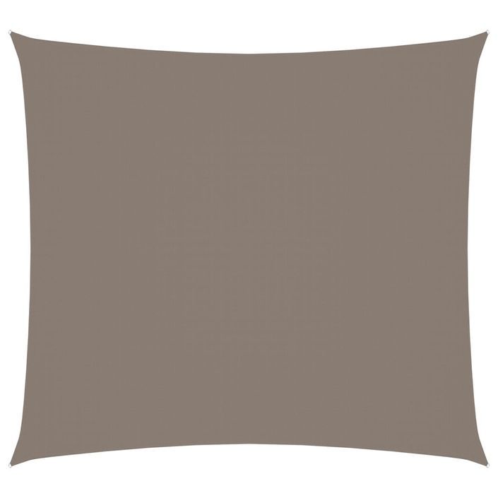 Voile de parasol Tissu Oxford rectangulaire 2x2,5 m Taupe - Photo n°1