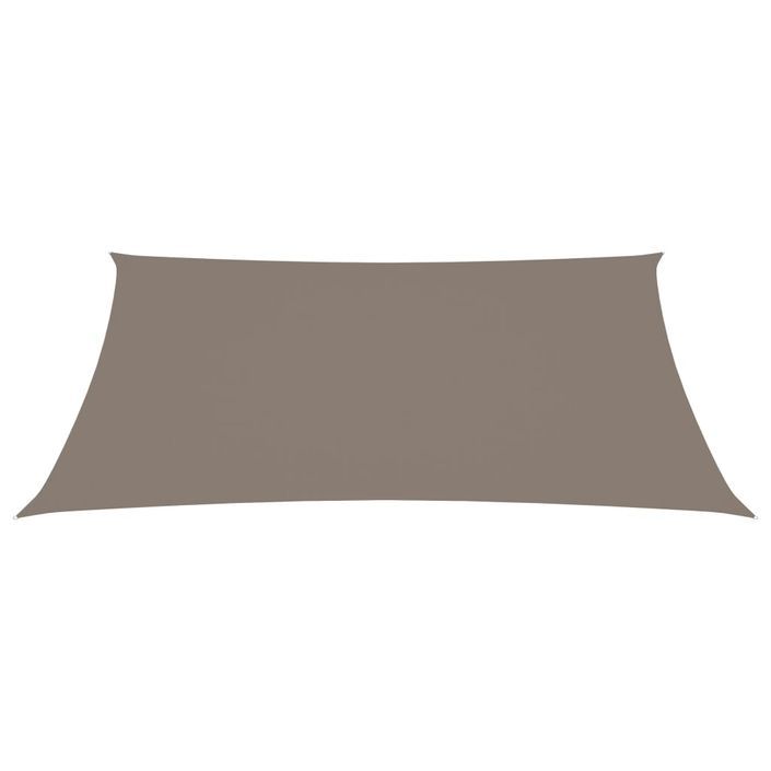 Voile de parasol Tissu Oxford rectangulaire 3x4 m Taupe - Photo n°3