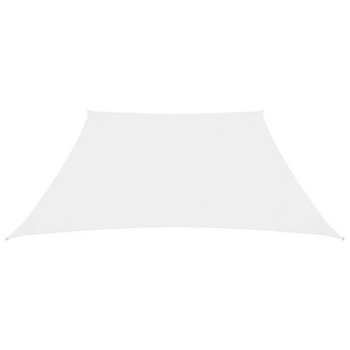 Voile de parasol Tissu Oxford trapèze 3/4x2 m Blanc - Photo n°3