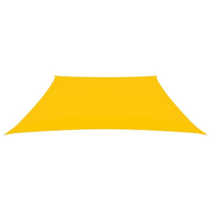 Voile de parasol Tissu Oxford trapèze 3/4x2 m Jaune - Photo n°3