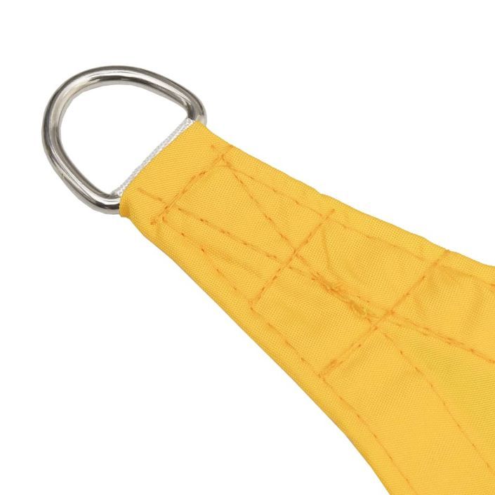 Voile de parasol Tissu Oxford trapèze 3/4x2 m Jaune - Photo n°4