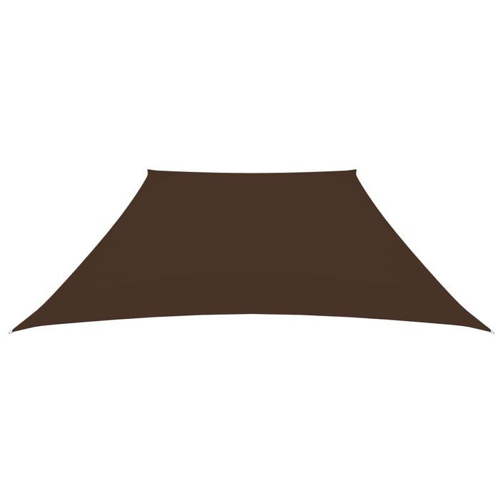 Voile de parasol Tissu Oxford trapèze 3/4x2 m Marron - Photo n°3