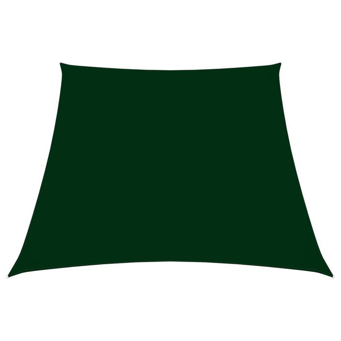 Voile de parasol Tissu Oxford trapèze 3/4x2 m Vert foncé - Photo n°1