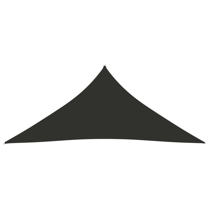 Voile de parasol Tissu Oxford triangulaire 3x3x3 m Anthracite - Photo n°3