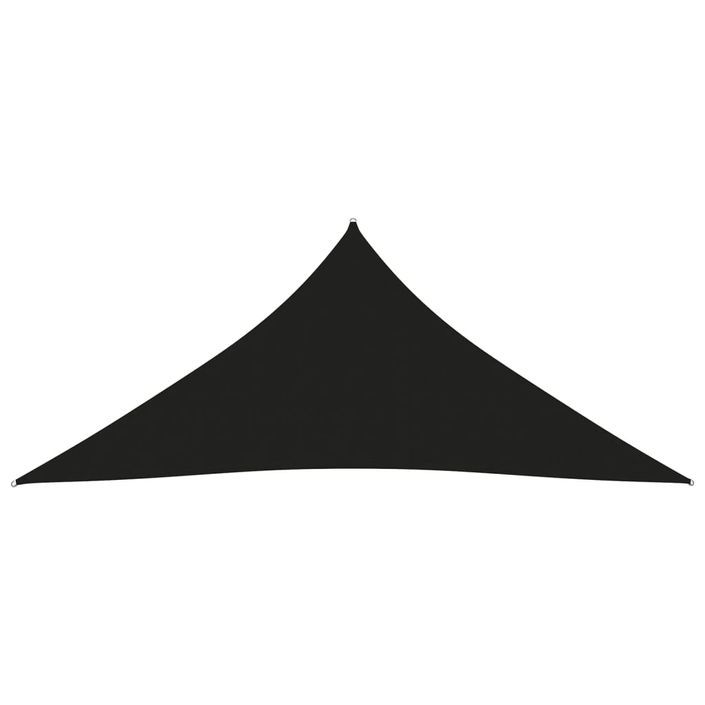 Voile de parasol Tissu Oxford triangulaire 3x4x4 m Noir - Photo n°3