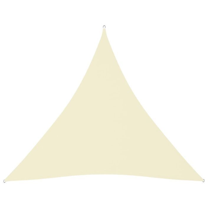 Voile de parasol Tissu Oxford triangulaire 4,5x4,5x4,5 m Crème - Photo n°1