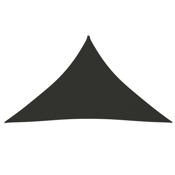 Voile de parasol Tissu Oxford triangulaire 4x4x5,8 m Anthracite - Photo n°1