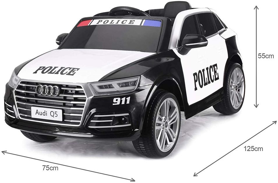 Voiture électrique enfant Audi Q5 Policecar 2x 40W - Photo n°8