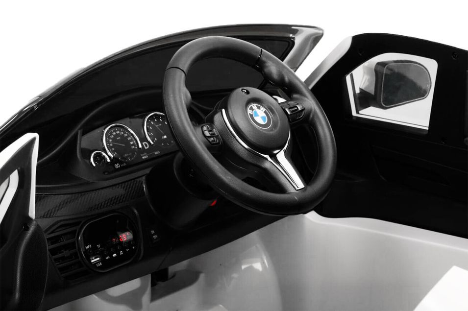 Voiture électrique enfant BMW X6M luxe blanc - Photo n°6