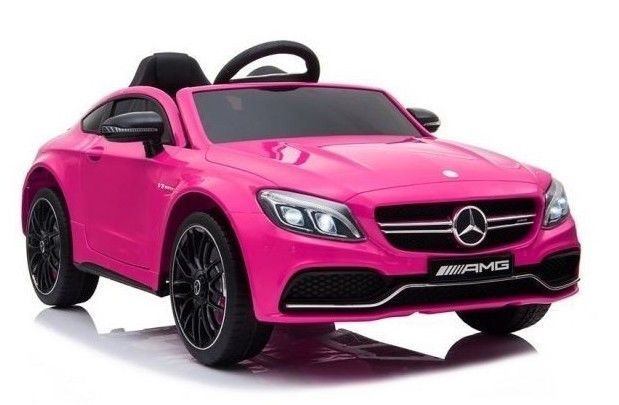 Voiture électrique enfant Mercedes C63 Luxe rose - Photo n°1