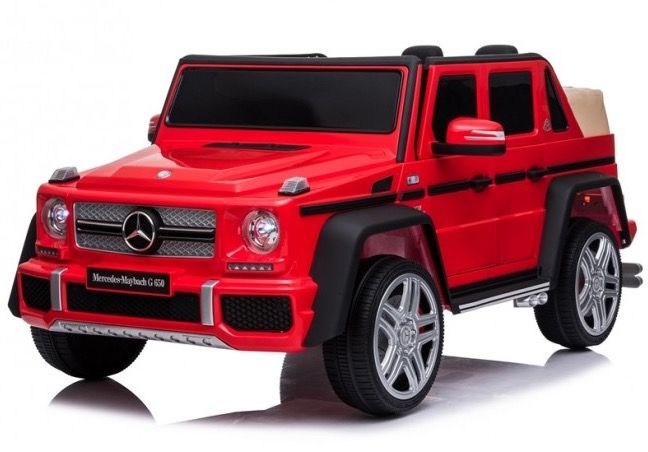 Voiture électrique enfant Mercedes G650s MAYBACH rouge 2 places - Photo n°1