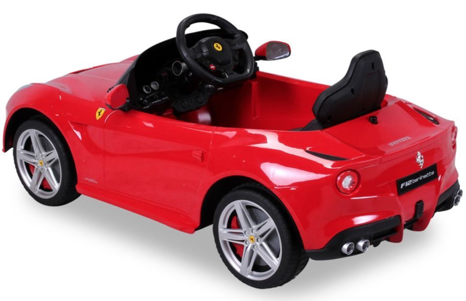 Voiture électrique Ferrari F12 Berlinetta jaune - Photo n°2