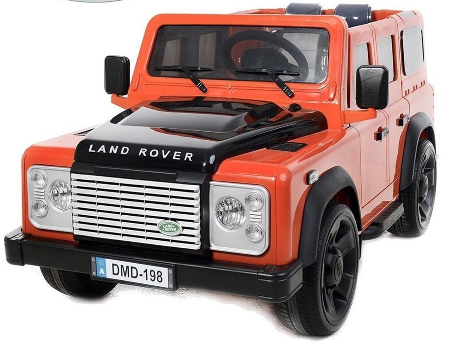Voiture électrique Jeep defender Land Rover Orange - Photo n°1