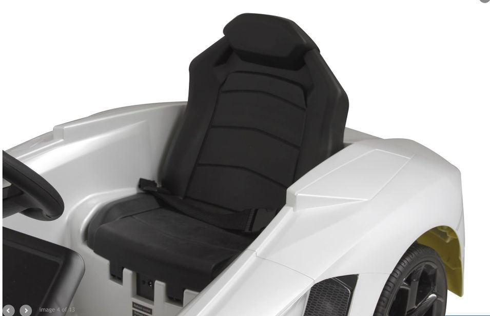 Voiture électrique Lamborghini aventador blanche - Photo n°3