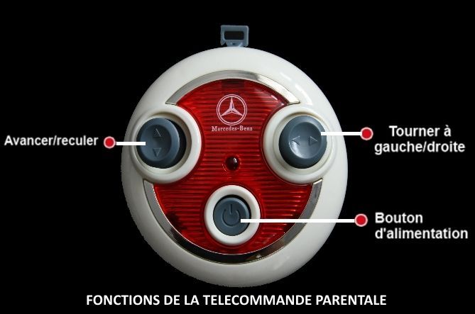Voiture électrique Mercedes SLR rouge 2x35W 12V - Photo n°7