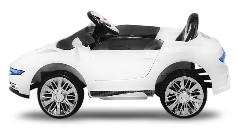 Voiture électrique Roadster 2x30W 12V blanc - Photo n°5