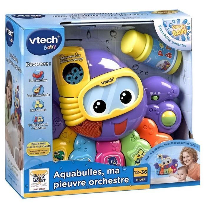 VTECH BABY - Jouet de Bain - Aquabulles Ma Pieuvre Orchestre - Photo n°4
