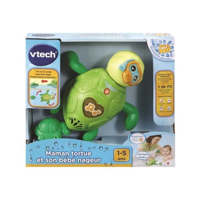 VTECH BABY - Jouet de Bain - Maman Tortue et son Bébé Nageur - Photo n°6