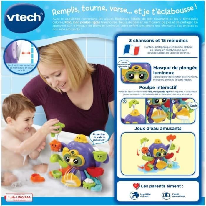 VTECH BABY - Jouet de Bain - Polo, Mon Poulpe Rigolo - Photo n°6