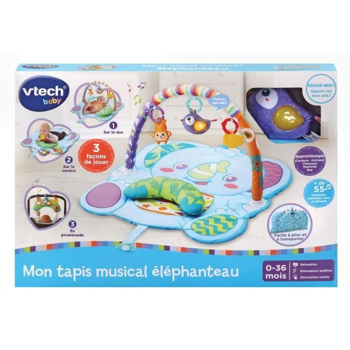 Vtech Baby - Mon tapis musical éléphanteau - 0 - 36 mois - Photo n°2