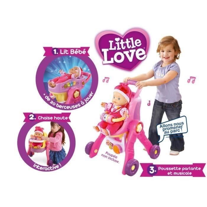VTECH Little Love - Ma Poussette 3 en 1 interactive - Photo n°3