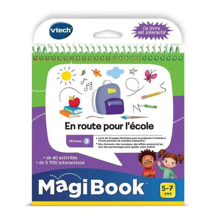 VTECH - Livre Interactif Magibook - En Route Pour L'École - Photo n°1