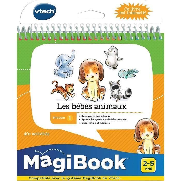 VTECH - Livre Interactif Magibook - Les Bébés Animaux - Photo n°1