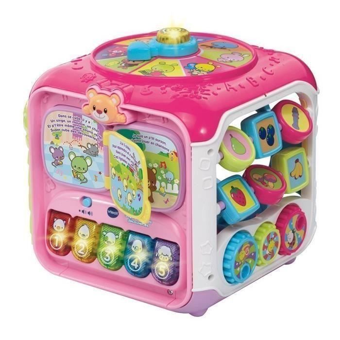 VTECH Super Cube Des Decouvertes Rose - Photo n°1