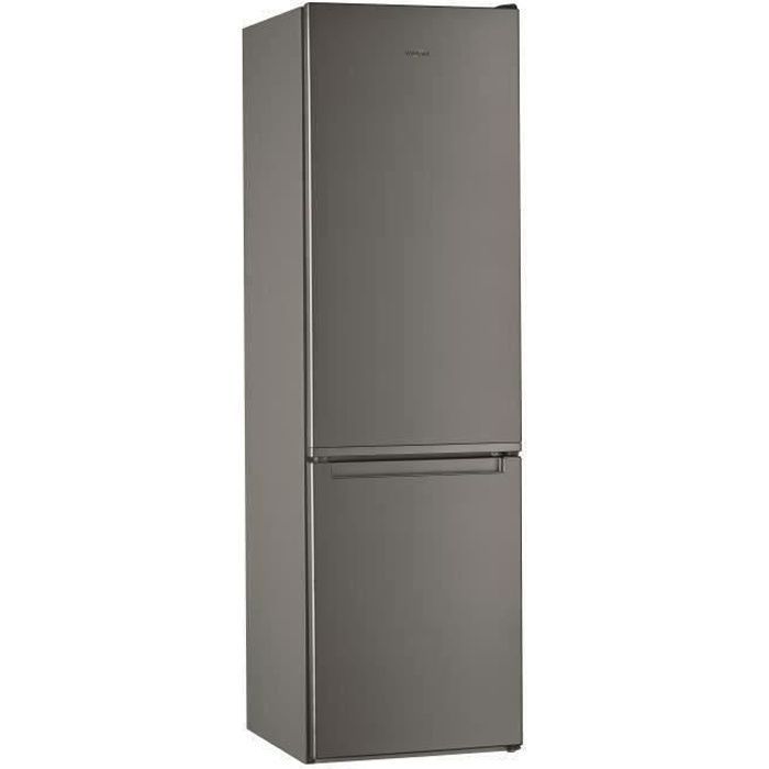 WHIRLPOOL W5911EOX - Réfrigérateur congélateur bas - 372L (261 + 111) - Froid statique - L 59,5 x H 201,1 cm - Inox - Photo n°1