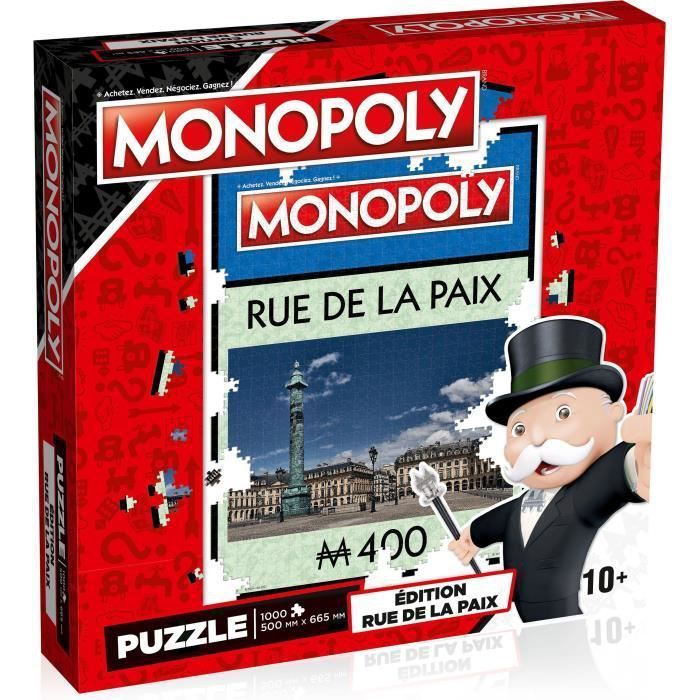 WINNING MOVES Puzzle Monopoly Rue de la Paix 1000 pieces - Photo n°1