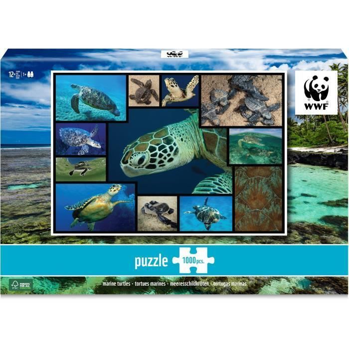 WWF Puzzle 1000 pieces Tortues Marines - Photo n°1