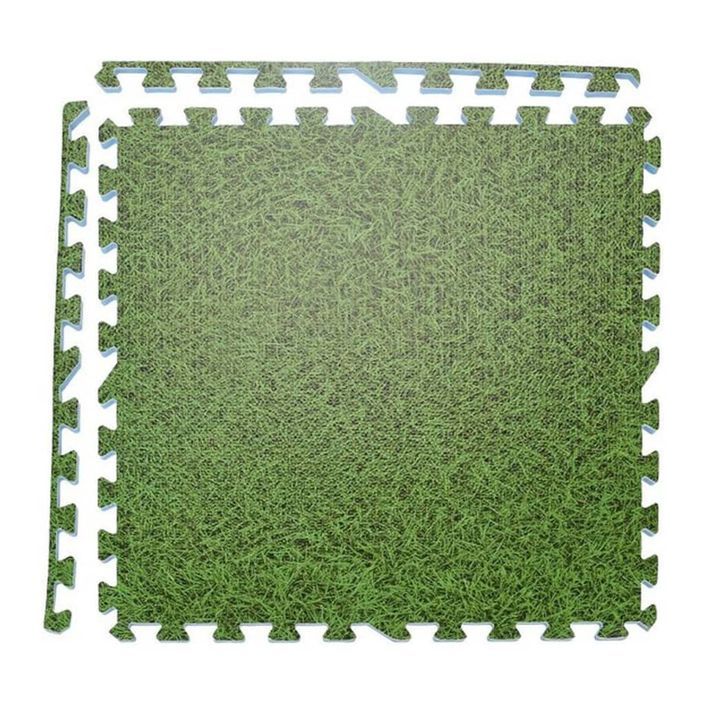 XQ Max Set de tapis de sol impression de l'herbe 4 pcs vert - Photo n°2