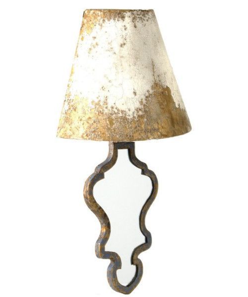 Applique murale bois et métal doré vieilli Chana - Photo n°1