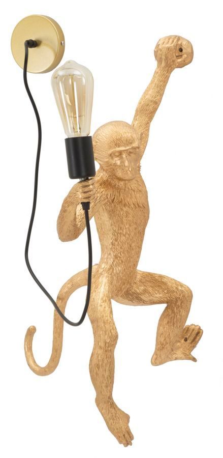 Applique murale gold design ludique doré MONKEY - Photo n°1