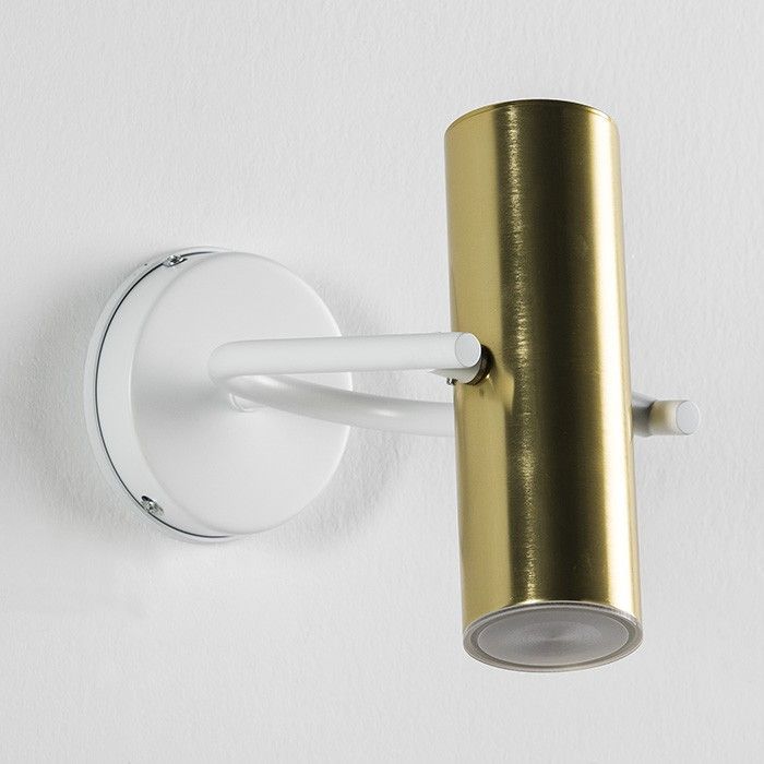 Applique murale métal blanc et doré Egaly - Photo n°1