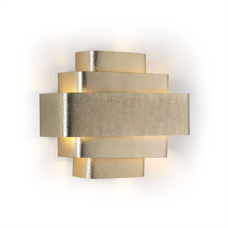 Applique murale métal doré Aura H 29 cm - Photo n°1