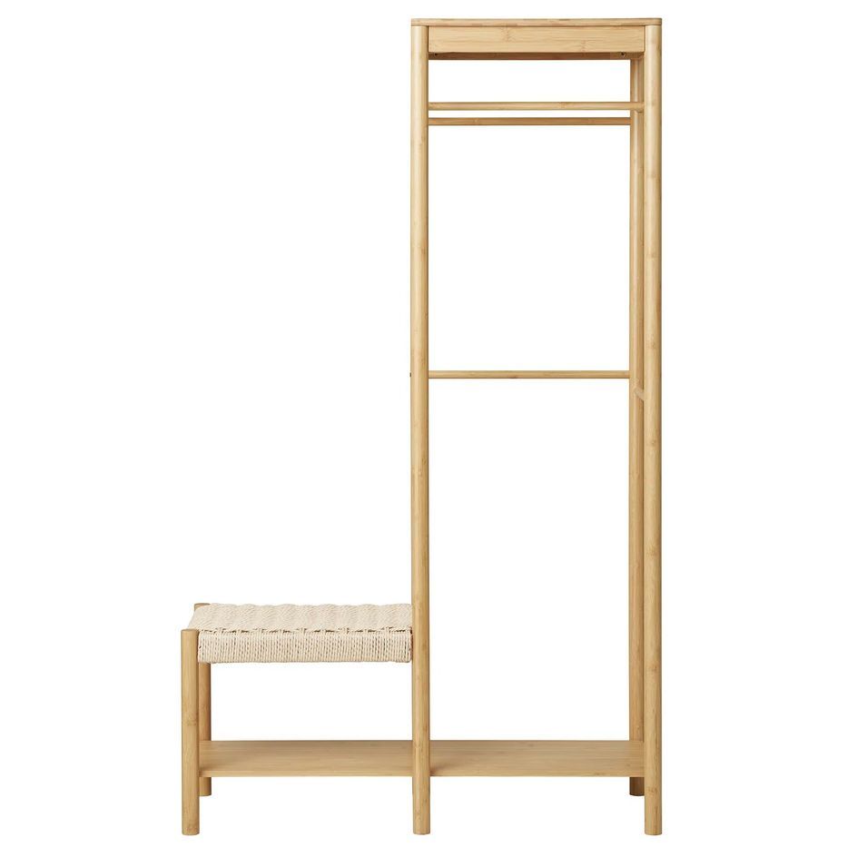 Vestiaire d’entrée BIZA – Bambou & corde tressée – Style bohème/scandinave - Photo n°1