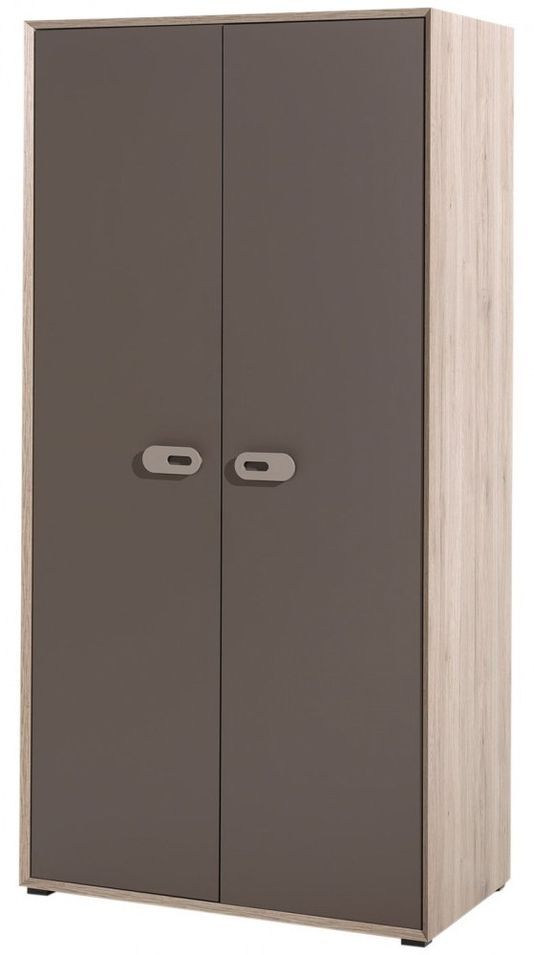 Armoire 2 portes bois clair et marron Foresta - Photo n°1