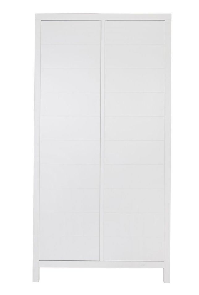 Armoire 2 portes bois mélaminé blanc Orelle - Photo n°1